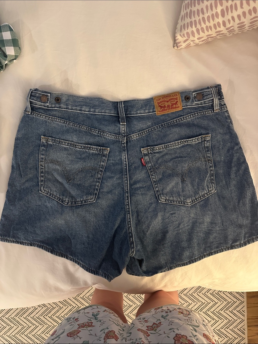 Levi's Blue Denim Jean Shorts